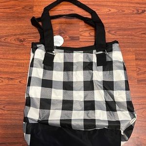 Initials, Inc Buffalo Plaid Tote Bag